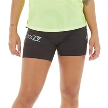 New Balance Womens London Edition Graphic 2-In-1 3 Inch Running Shorts Black