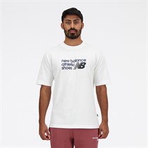 New Balance Mens Graphic T-Shirt White