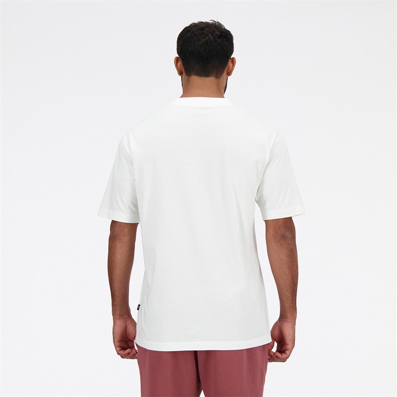 New Balance Mens Graphic T-Shirt White