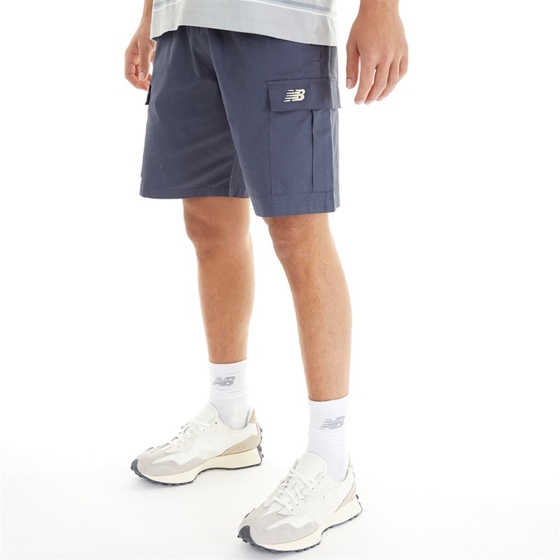 New Balance Heren Geweven Cargo Shorts Donder