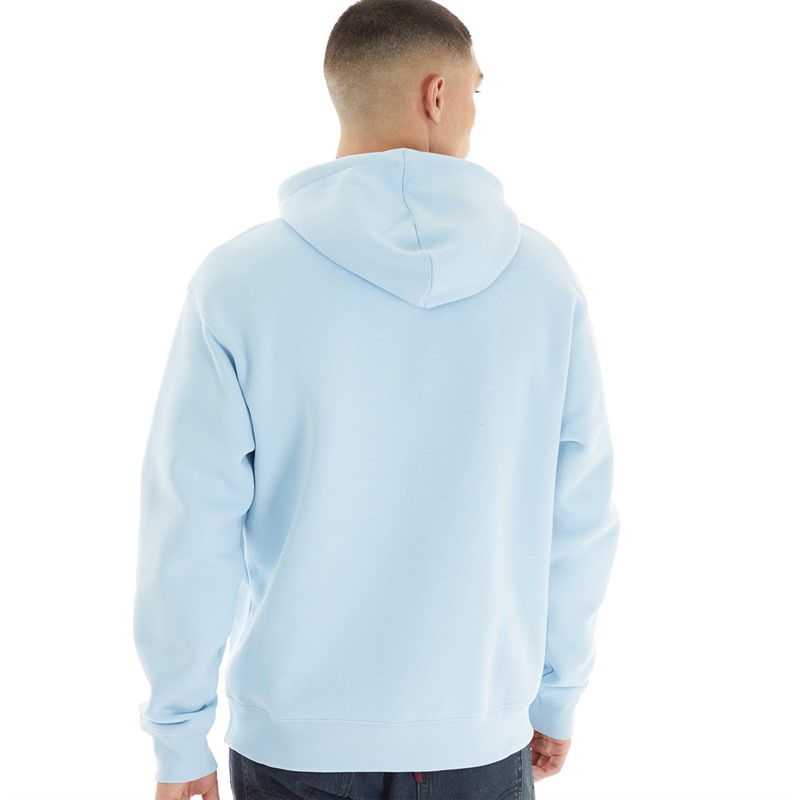 New Balance Heren Sport Essentials Fleece Hoodie Licht Chroom Blauw