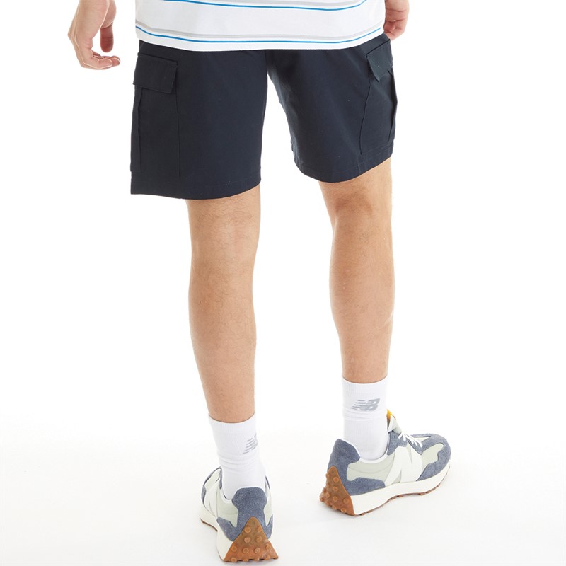 New Balance Heren Geweven Cargo Shorts Zwart