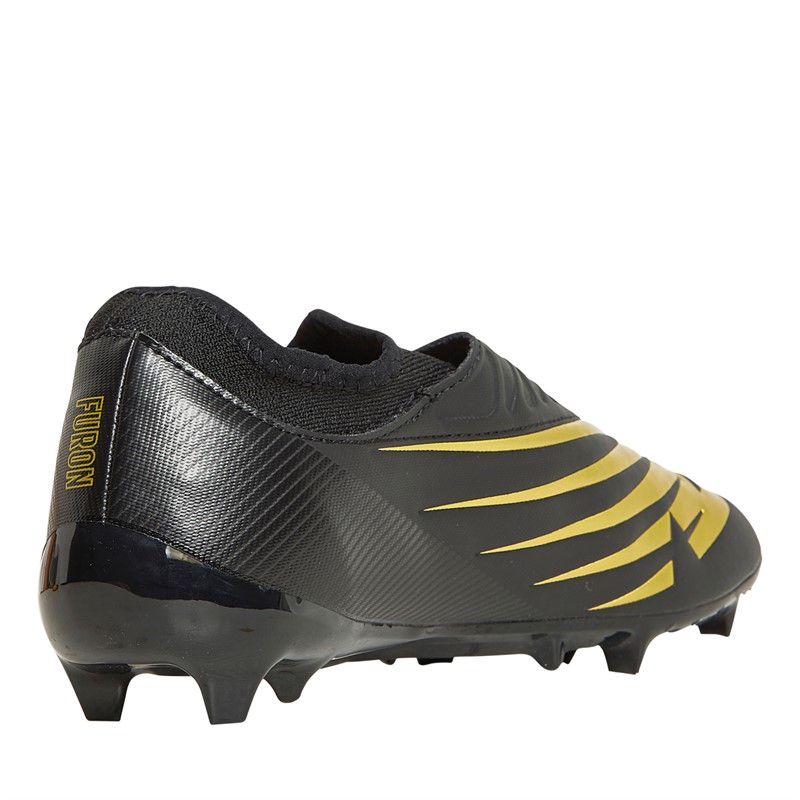 New Balance Mens Furon V7 Dispatch FG Firm Ground Football Boots Black/Gold