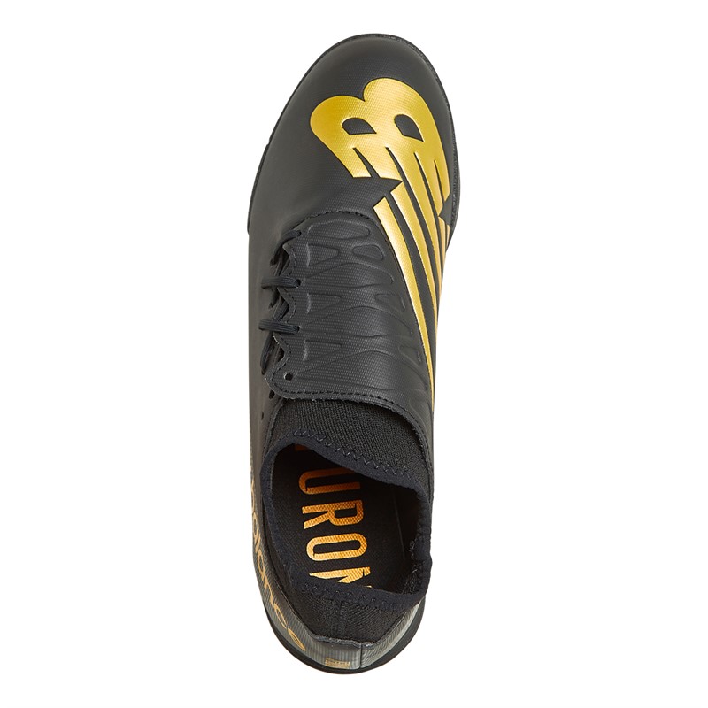 New Balance Mens Furon V7 Dispatch TF Astro Football Boots Black/Gold