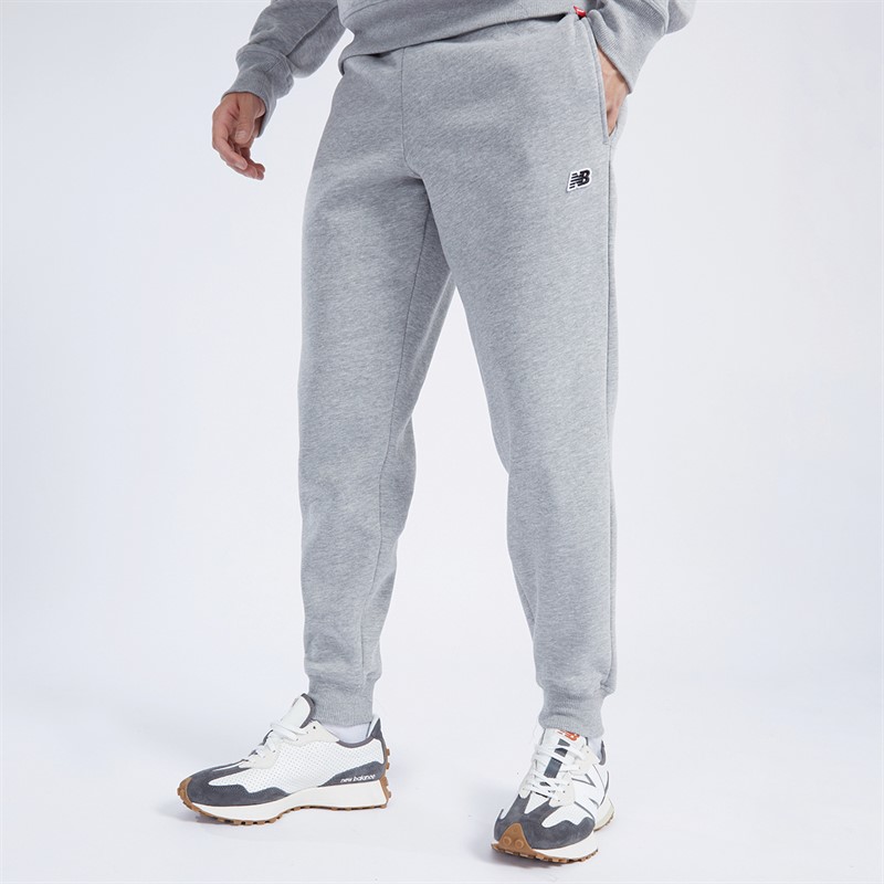 New Balance Mens Small Logo Sweat Pants Athletic Grey