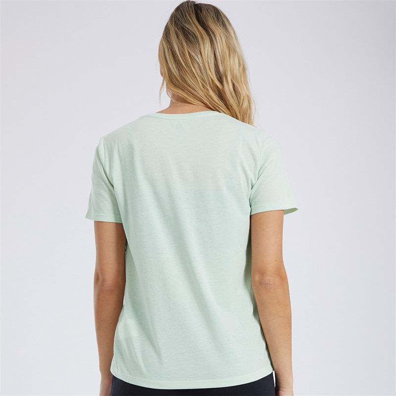 New Balance Womens Sport Essentials Heathertech T-Shirt Natural Mint