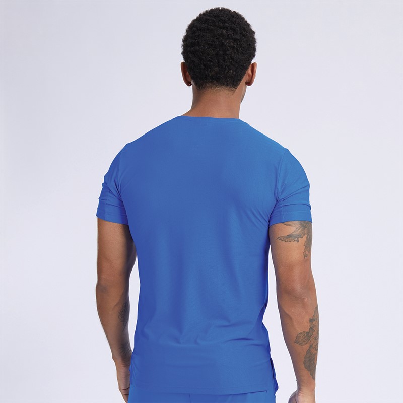 New Balance Mens Athletics Jacquard Running Top Blue Oasis