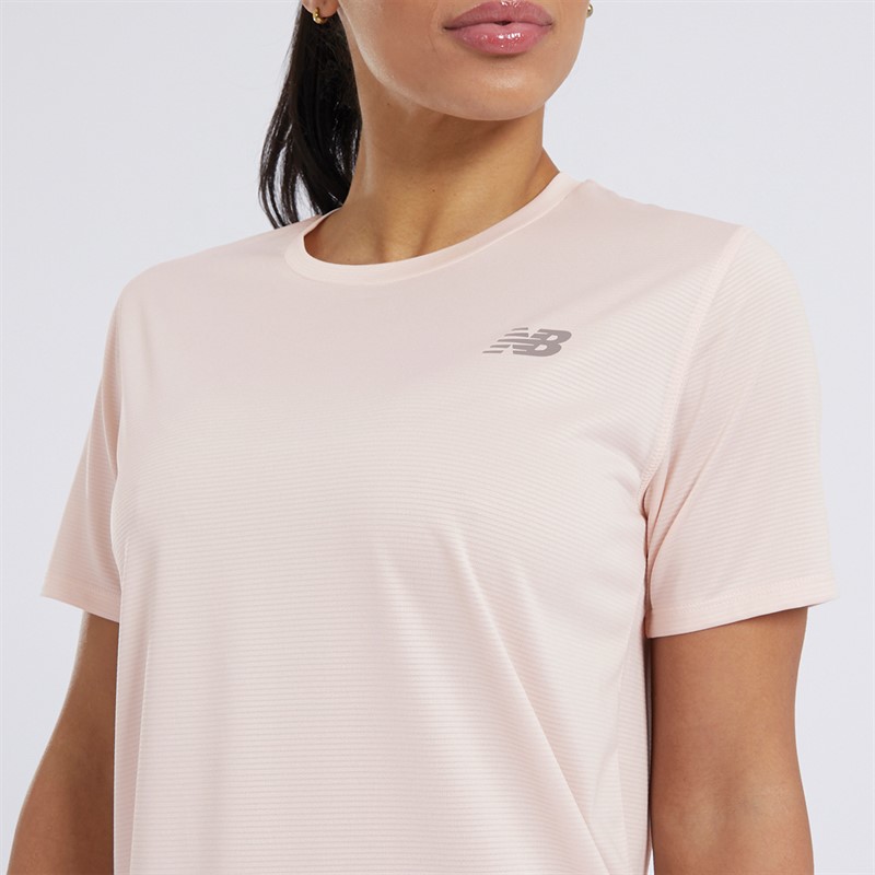 New Balance Womens Sport Essentials Running Top Quartz Pink