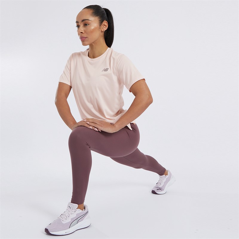 New Balance Womens Sport Essentials Running Top Quartz Pink