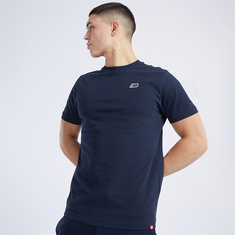 New Balance Mens NB Small Logo T-Shirt Eclipse