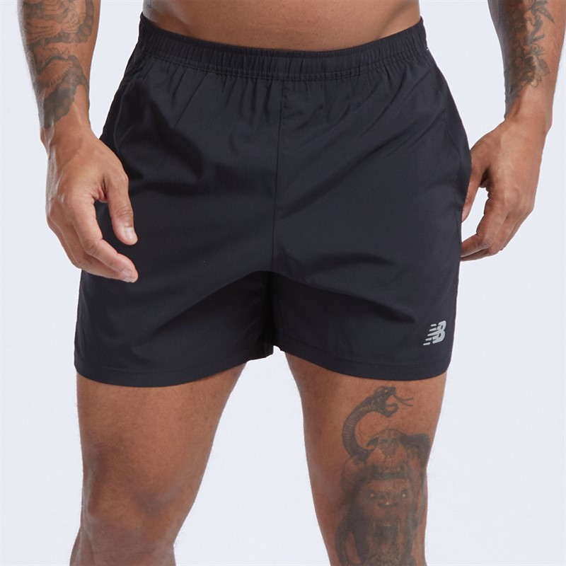 New Balance Mens Accelerate 5 Inch Running Shorts Black