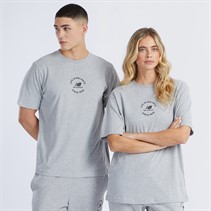 New Balance NB Life In Balance Oversized T-Shirt Grey Marl