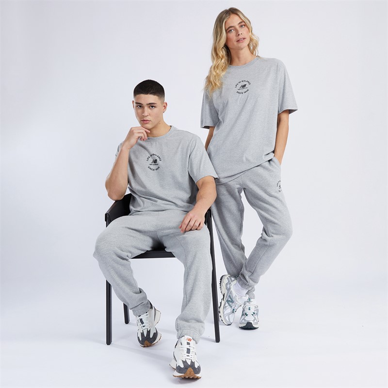 New Balance NB Life In Balance Oversized T-Shirt Grey Marl