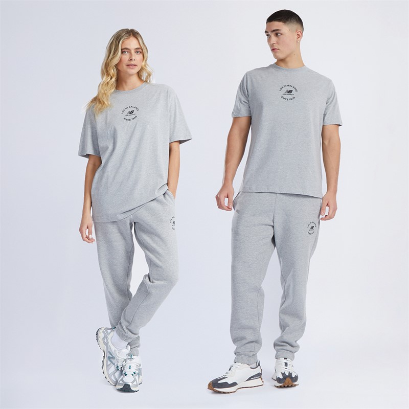 New Balance NB Life In Balance Oversized T-Shirt Grey Marl