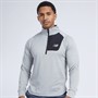 New Balance Mens Heat Grid Half Zip Running Top Athletic Grey