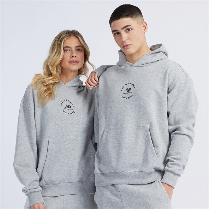 New Balance NB Life In Balance Hoodie Grey Marl