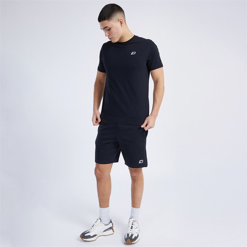 New Balance Mens NB Small Logo Shorts Black