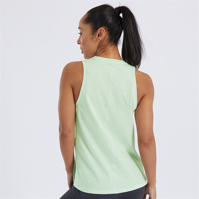 New Balance Womens Sport Essentials Heathertech Tank Natural Mint