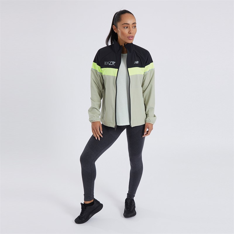 New Balance Womens London Edition Marathon Running Jacket Black