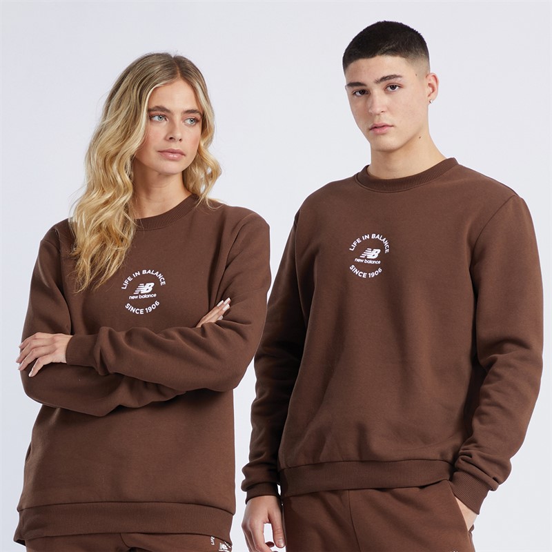 New Balance NB Life In Balance Sweatshirt Pinecone