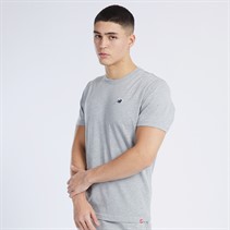 New Balance Mens Small Logo T-Shirt Athletic Grey