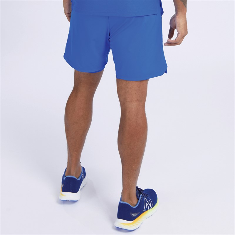 New Balance Mens Accelerate Lined 7 Inch Shorts Blue Oasis