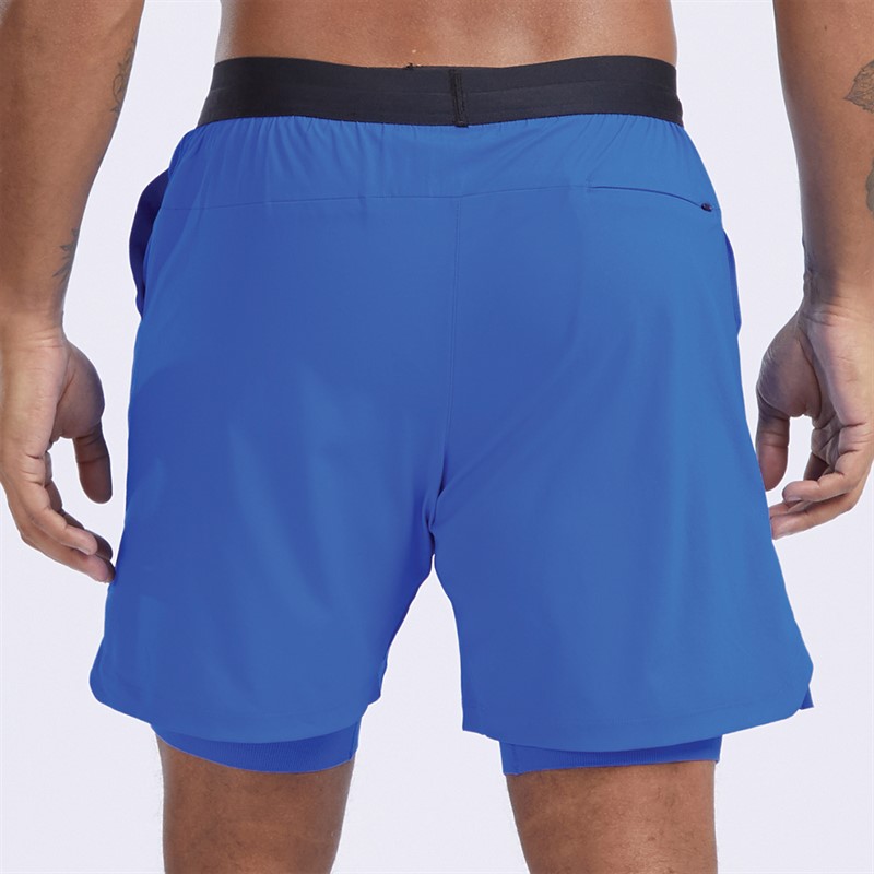 New Balance Mens Accelerate Lined 7 Inch Shorts Blue Oasis