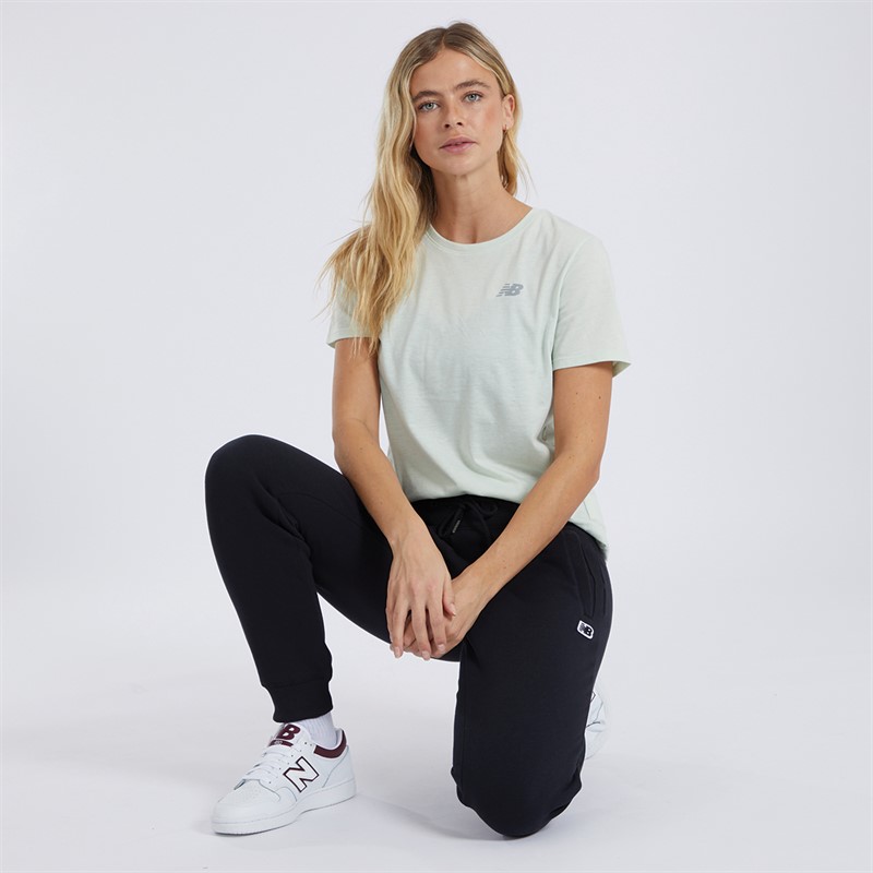 New Balance Womens Small Logo Sweat Pants Black