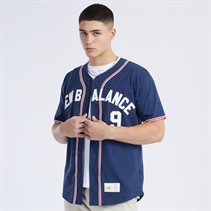 New Balance Mens Sportswear's Greatest Hits Baseball Jersey NB Navy