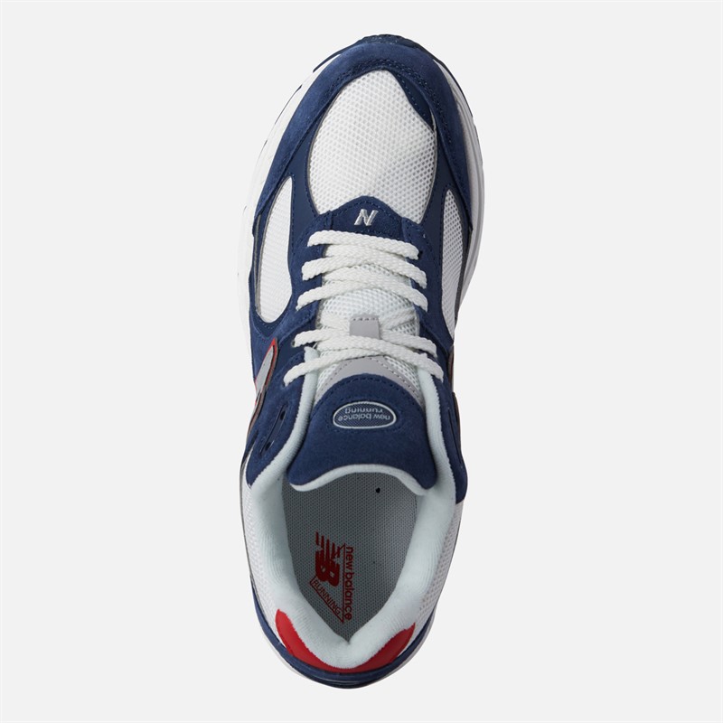 New Balance Mens 2002R USA Trainers Navy/Red