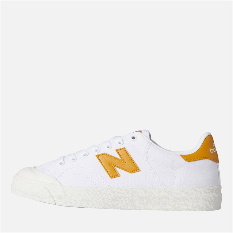 New Balance Mens 100 Trainers White/Yellow