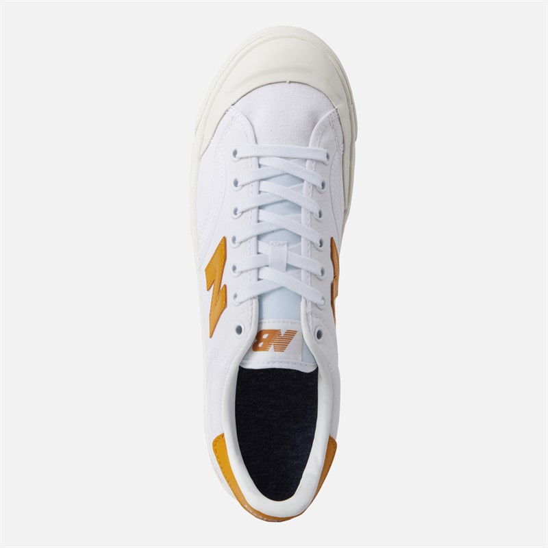 New Balance Mens 100 Trainers White/Yellow