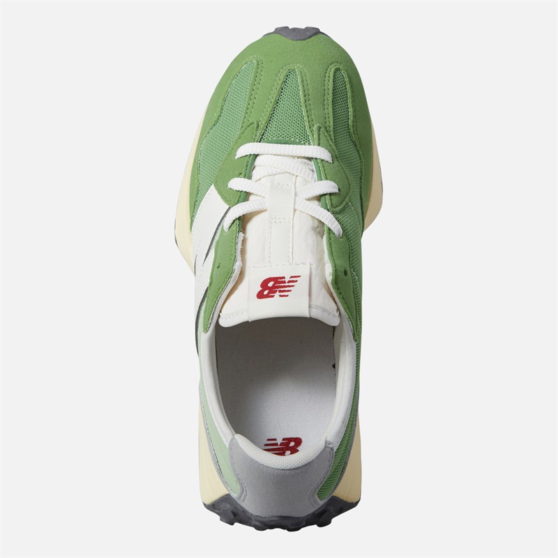 New Balance Junior Boys 327 Trainers Mallard Green/Raincloud