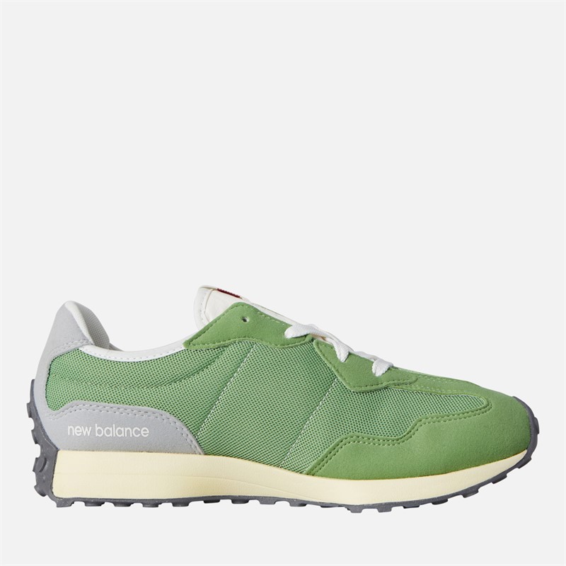 New Balance Junior Boys 327 Trainers Mallard Green/Raincloud
