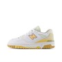 New Balance Junior Girls 550 Trainers White Peach Blossom