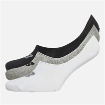 New Balance Performance Cotton Three Pack Liner Socks Black/Grey/White
