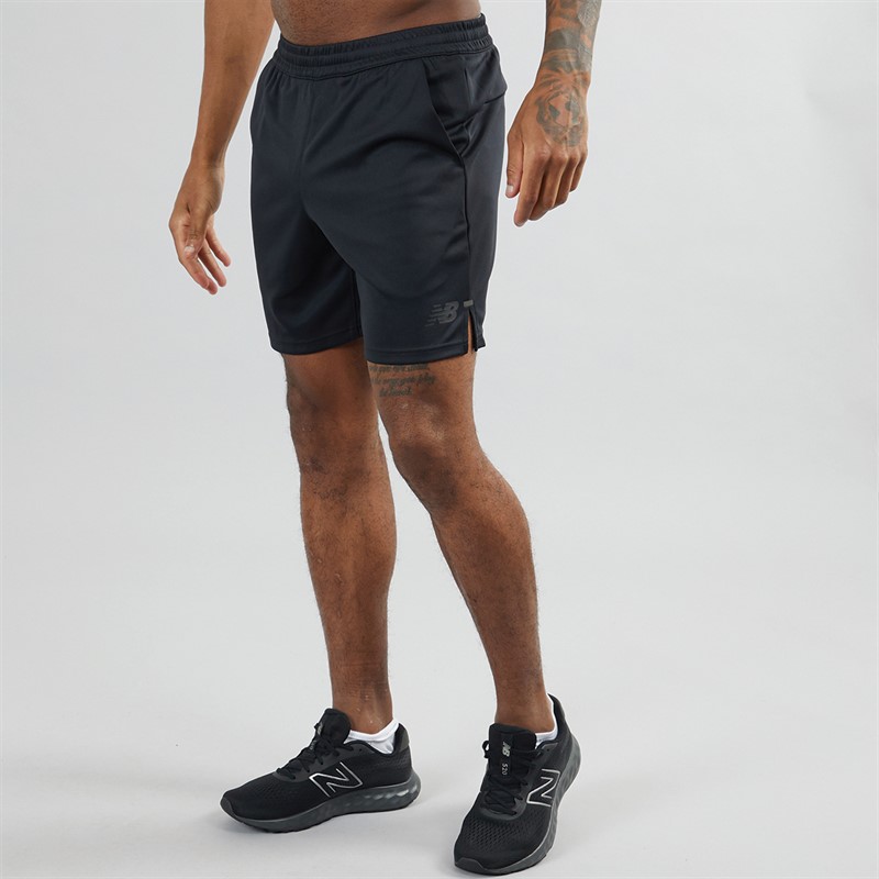 New Balance Mens Tenacity Knit Training Short Black