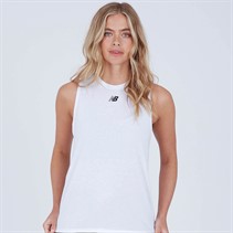 New Balance Womens Relentless NBDry Heathertech Tank White