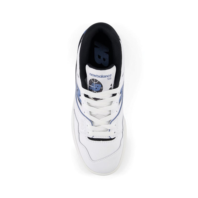 New Balance Junior Boys 550 Trainers White/Heron Blue