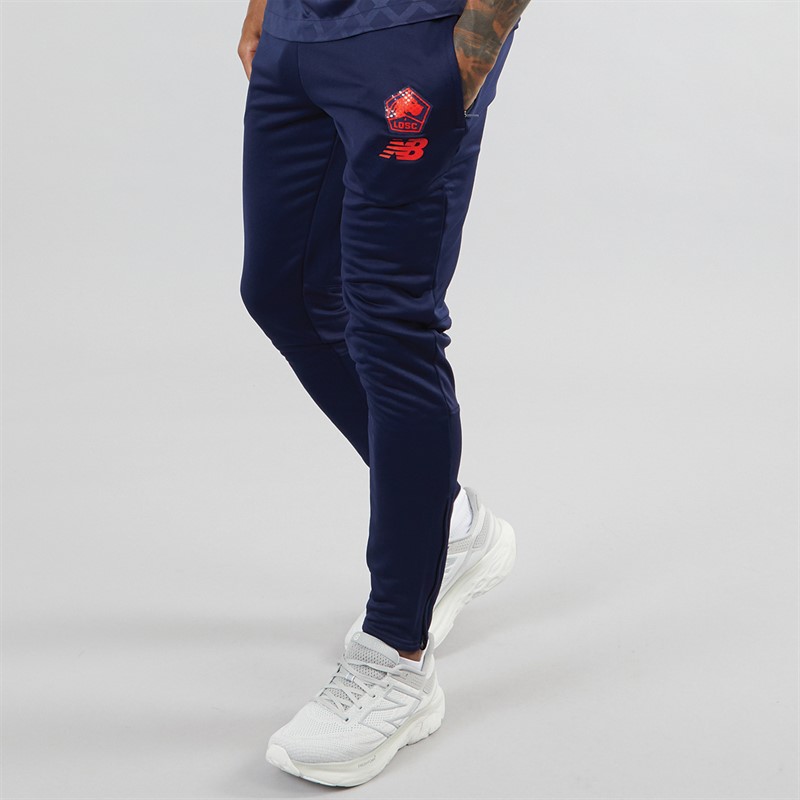 New Balance Mens LOSC Lille Slim Fit Sweat Pants Navy