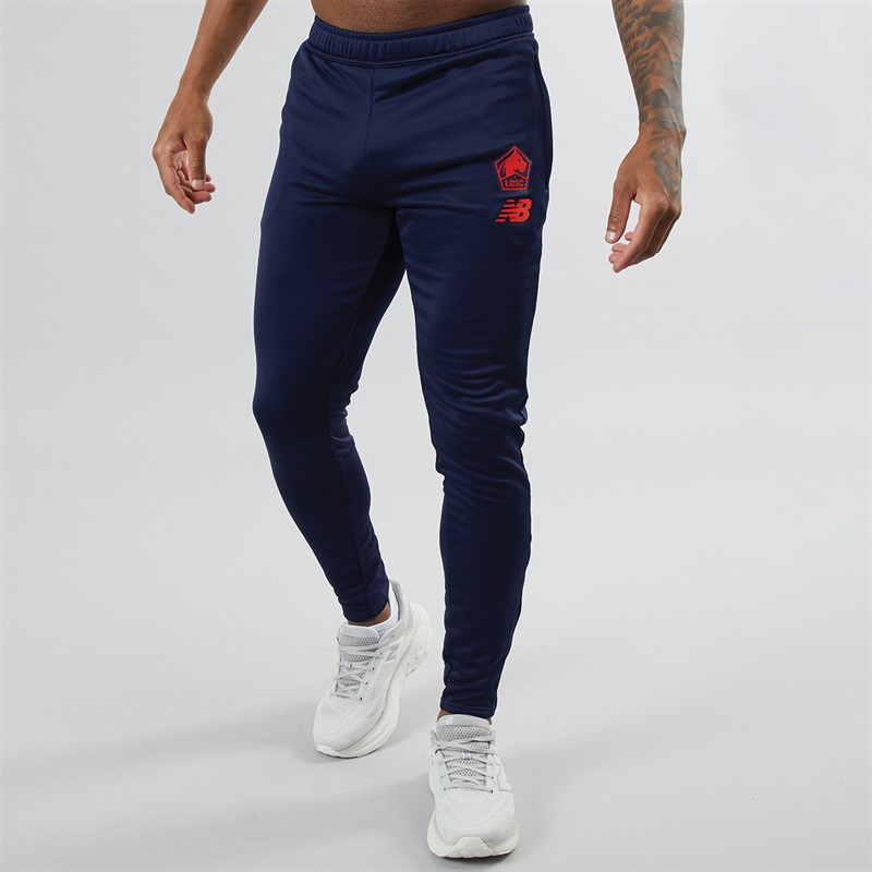 New Balance Mens LOSC Lille Slim Fit Sweat Pants Navy