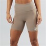 New Balance Womens NB Harmony High Waisted 6 Inch Tight Shorts Mushroom