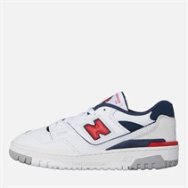 New Balance Junior Boys 550 Trainers White/True Red