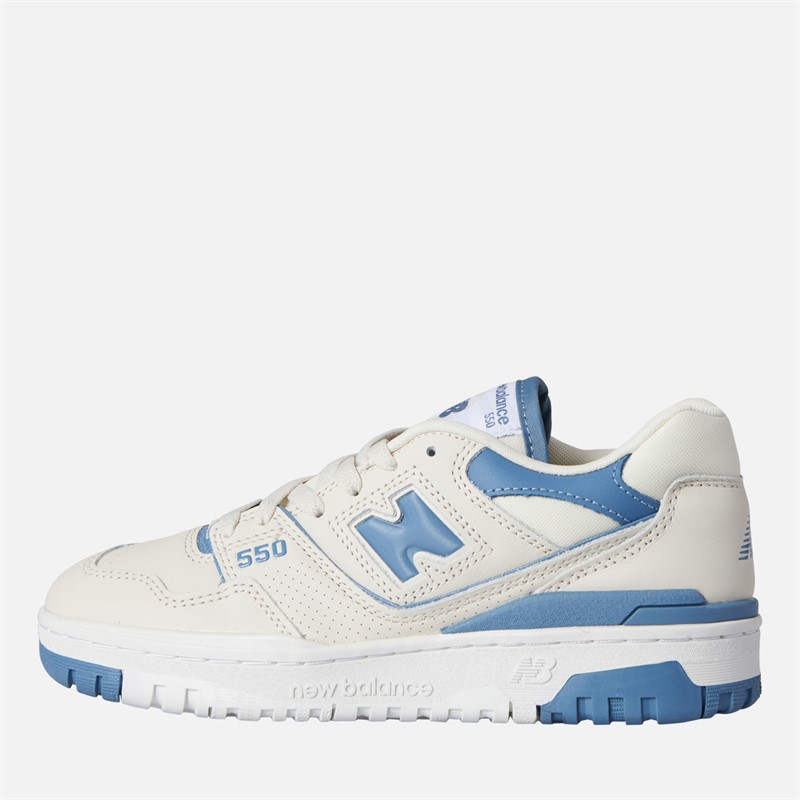 New Balance Womens 550 Trainers Linen/Heron Blue