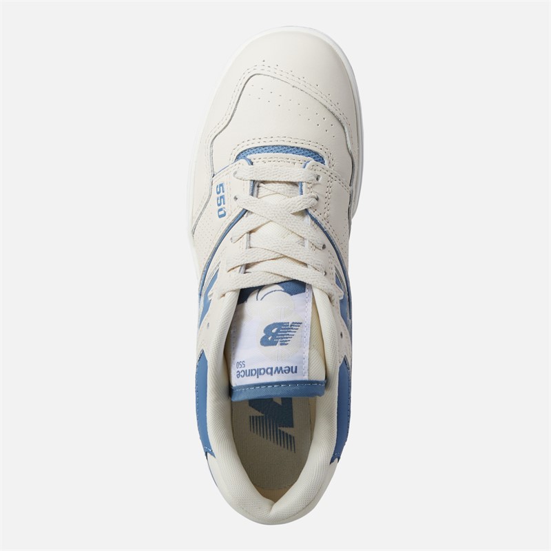 New Balance Womens 550 Trainers Linen/Heron Blue
