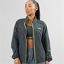 New Balance Womens Sport Essentials Water Resistant Reflective Running Jacket Blacktop