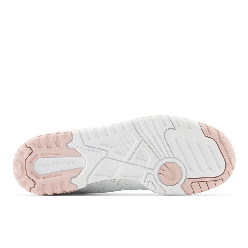 New Balance Womens 550 Trainers White/Pink Sand