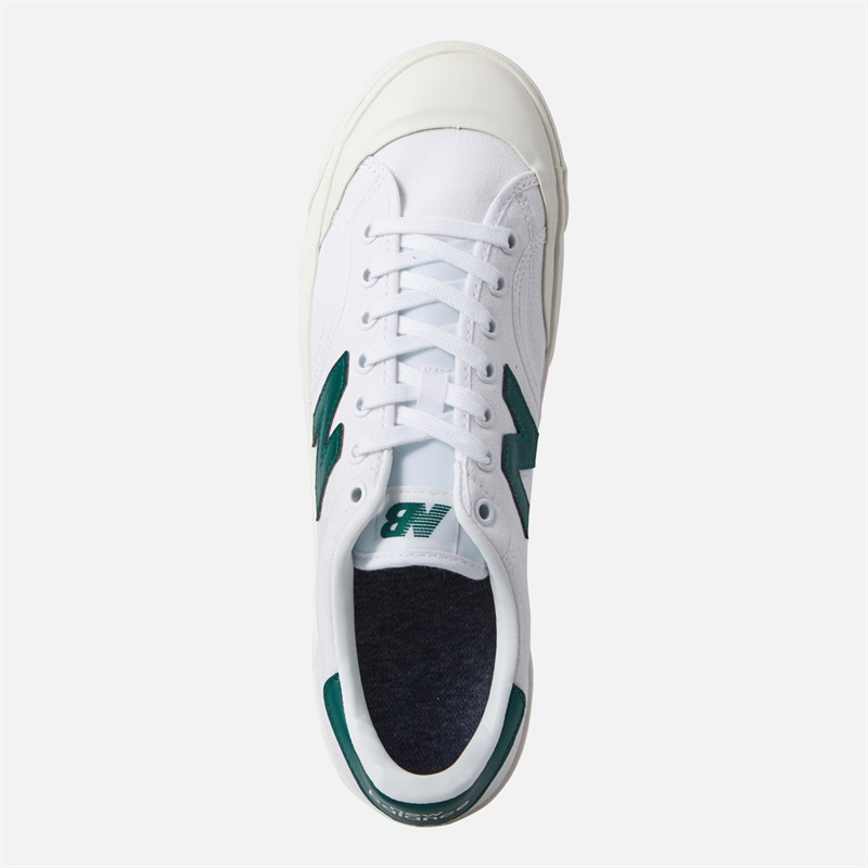 New Balance Mens 100 Trainers White/Green