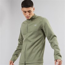 New Balance Mens Tech Knit Full Zip Training Jacket Green