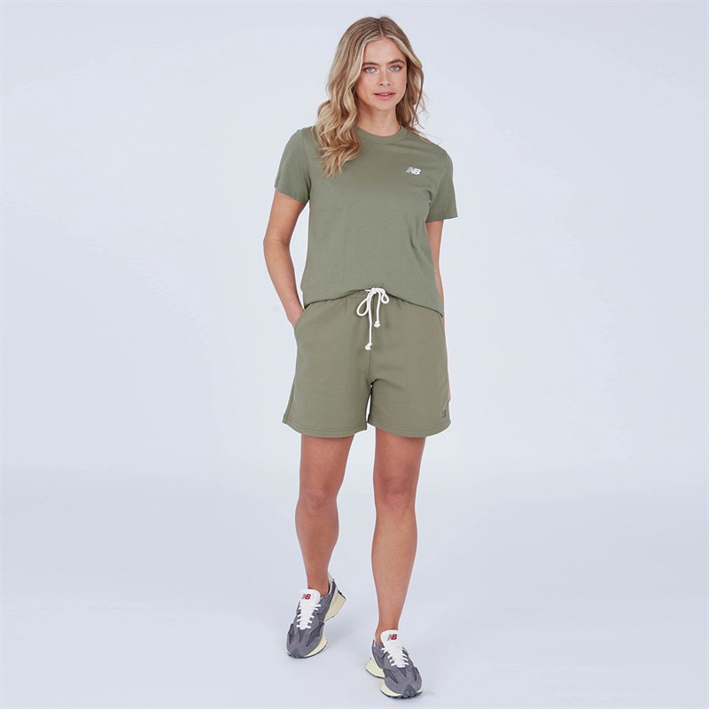 New Balance Damen Sport Essentials T-Shirts Grün